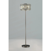 Photograph: Idolite Windsor 4 Light Satin Nickel Crystal Floor Lamp