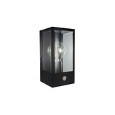 Photograph: Integral Led Black Exterior Wall Lantern Complete With Pir - IP44