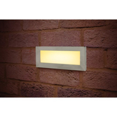 Photograph: Integral Led Silver Led Exterior Recessed Bricklight - IP65 - 3000K