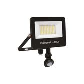 Photograph: Integral Led Super Slim 2 50W Cool White Led Flood Light With Pir - IP67 - 4000K