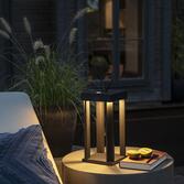 Photograph: Konstsmide Cannes Black Usb Portable Exterior Table Lamp - IP54 - 3000K