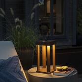 Photograph: Konstsmide Cannes Rust Portable Usb Exterior Table Lamp - IP54 - 3000K