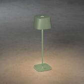 Photograph: Konstsmide Capri Green/Grey Exterior Usb Portable Outdoor Table Lamp - IP54 - 2700K/3000K