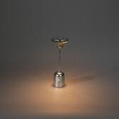 Photograph: Konstsmide Cassis Silver Portable led Table Lamp For Outdoors - IP54 - 2700K/3000K