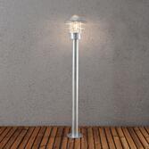 Photograph: Konstsmide Modena Galvanised Steel Exterior Post Lamp Complete With Clear Glass