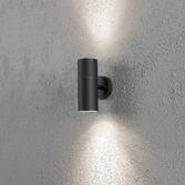 Photograph: Konstsmide Modena Matt Black Exterior Up And Down Wall Light