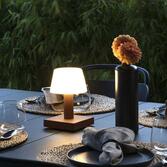 Photograph: Konstsmide Monaco Rust Portable Usb Table Lamp For Outdoor Use - IP54 - 2700K/3000K