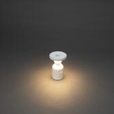 Photograph: Konstsmide Nantes White Exterior Usb Portable Lamp - IP54 - 2700K/3000K