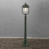Photograph: Konstsmide Parma Green Post Lamp Complete With Clear Lens - IP43