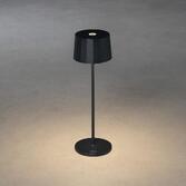 Photograph: Konstsmide Portofino Black Portable Solar Dusk To Dawn Outdoor Lamp - IP54 - 2700K/3000K