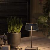 Photograph: Konstsmide Scilla Black Usb Portable Outdoor Table Lamp - IP54 - 2700K/3000K