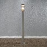 Photograph: Konstsmide Trento Stainless Steel Exterior Post Lamp Complete With Opal Acrylic Lens