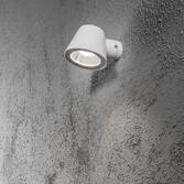 Photograph: Konstsmide Trieste Matt White Exterior Spotlight