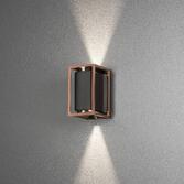 Photograph: Konstsmide Vale Black And Copper Exterior Wall Light