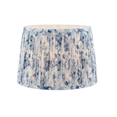 Photograph: Laura Ashley Adwick Trail Blue Cotton Tapered Drum Shade 30cm/12 inch