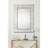 Photograph: Laura Ashley Clemence Large Rectangular Mirror With Gold Leaf Detail