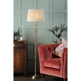 Photograph: Laura Ashley Corey Antique Brass Candlestick Floor Lamp - Base Only - LA3756199-Q