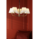 Photograph: Laura Ashley Denston 5 Light Pendant Antique Bronze With Shade