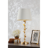 Photograph: Laura Ashley Halton Table Lamp Distressed Gold Leaf With Shade