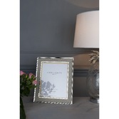 Photograph: Laura Ashley Harrison Photo Frame Natural Linen With Silver Detail - 8x10