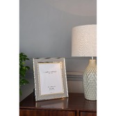 Photograph: Laura Ashley Harrison Photo Frame Pale Charcoal Linen With Silver Detail - 8x10