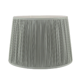 Photograph: Laura Ashley Hemsley 40cm/16 Inch Green 1000% Silk Cotton Tapered Drum Shade