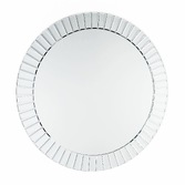 Photograph: Laura Ashley LA3488381-Q Capri Large Round Mirror With Bevelled Detail Edging