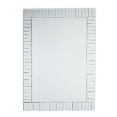 Photograph: Laura Ashley LA3503866-Q Capri Large Rectangular Mirror With Bevelled Detail Edging