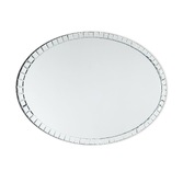 Photograph: Laura Ashley LA3520585-Q Marcella Large Oval Mirror With Bevelled Detail Edging