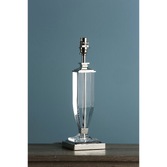 Photograph: Laura Ashley LA3582661-Q Carson Polished Nickel & Crystal Medium Table Lamp - Base Only