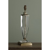 Photograph: Laura Ashley LA3599058-Q Carson Antique Brass & Crystal Large Table Lamp - Base Only