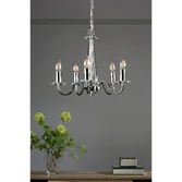 Photograph: Laura Ashley LA3702763-Q Blake 5 Light Polished Chrome & Crystal Chandelier