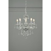 Photograph: Laura Ashley LA3710919-Q Harriet Polished Chrome 5 Light Crystal Chandelier