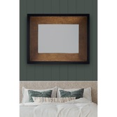 Photograph: Laura Ashley LA3715723-Q Cara Mottled Bronze Rectangular Mirror With Black Detail Edging