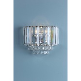 Photograph: Laura Ashley LA3727746-Q Vienna Crystal And Polished Chrome 1 Light Wall Light