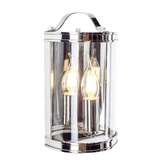 Photograph: Laura Ashley LA3732114-Q Harrington Polished Nickel & Clear Glass Lantern Wall Light