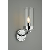 Photograph: Laura Ashley LA3732598-Q Joseph Polished Chrome Wall Light With Clear Glass Shade