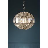 Photograph: Laura Ashley LA3743651-Q Vienna Crystal And Polished Chrome Round 5 Light Pendant Light