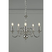 Photograph: Laura Ashley LA3743657-Q Winchester 5 Light Polished Nickel Chandelier