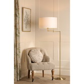 Photograph: Laura Ashley Marlowe Floor Lamp Antique Brass With Shade