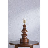 Photograph: Laura Ashley Millbrook Dark Wood Industrial Table Lamp Complete With Brass Detaling - Base Only