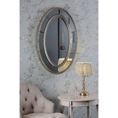 Photograph: Laura Ashley Nolton Oval Mirror With Champagne Detail