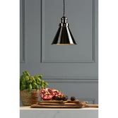 Photograph: Laura Ashley Rufus Industrial Nickel Single Pendant