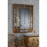 Photograph: Laura Ashley Shawford Rectangular Mirror With Gold Detail