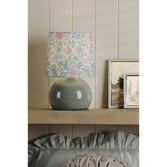 Photograph: Laura Ashley Sherston Table Lamp Blue Crackle Glaze With Shade