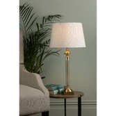 Photograph: Laura Ashley Winston Clear Glass Table Lamp With Antique Brass Metalwork - Base Only