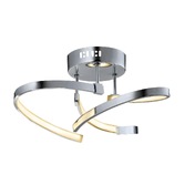 Photograph: Layla Polished Chrome 3 Light Led Ceiling Light - 3000K