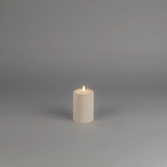 Photograph: Led candle soft beige 10cm 2xAA, timer, Outdoor