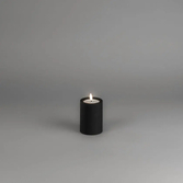 Photograph: Led candle soft black 10cm 2xAA, timer, Outdoor