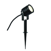 Photograph: Led Ground Exterior IP65 Black Spike Light - 4000K